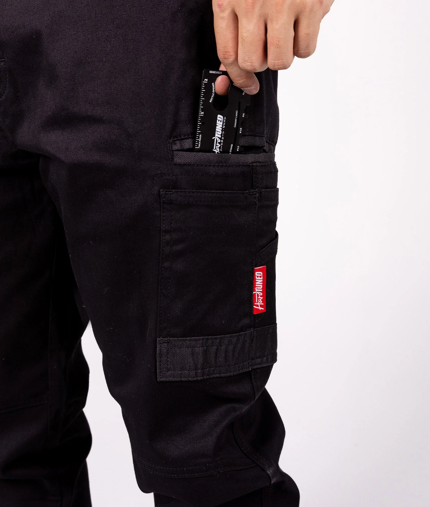 HardTuned Pitstop Cargo Pants - Black - Image 4