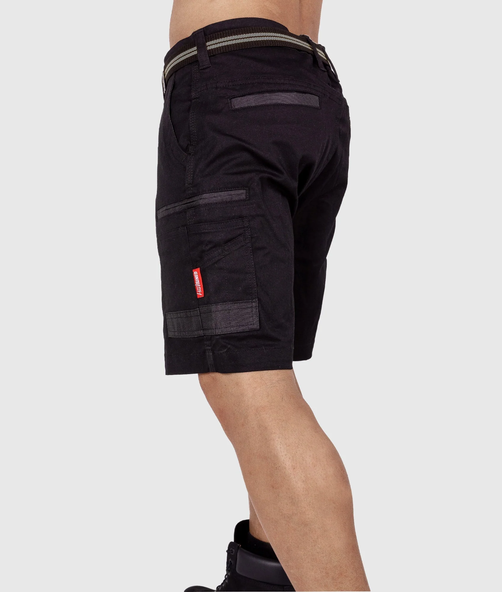 HardTuned Pitstop Cargo Shorts - Black - Image 5