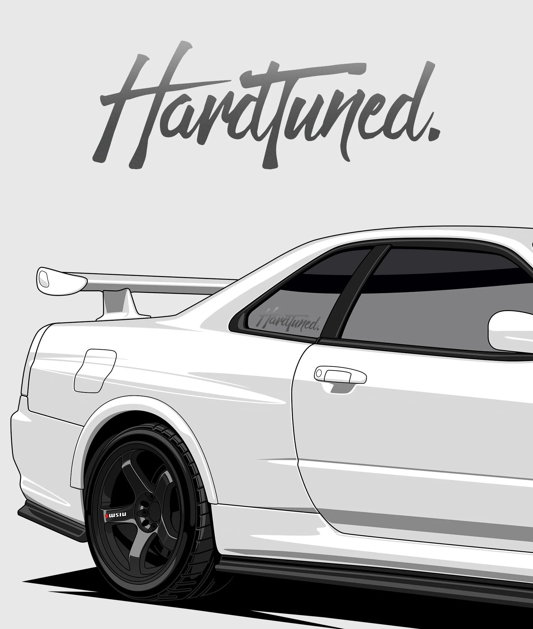 Hardtuned Brush Vinyl Sticker - Image 6