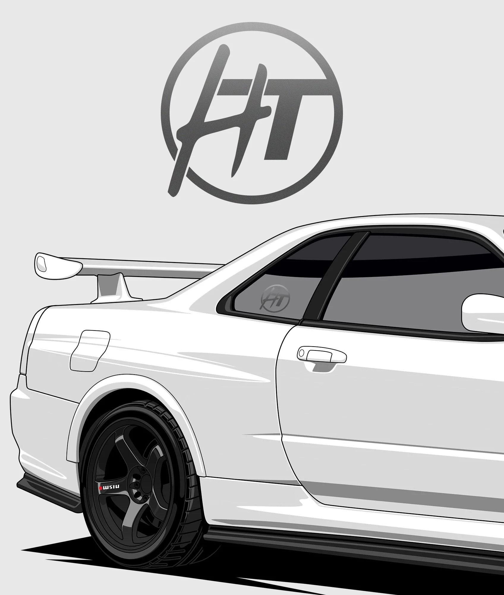 Hardtuned Dot Vinyl Sticker - Image 7