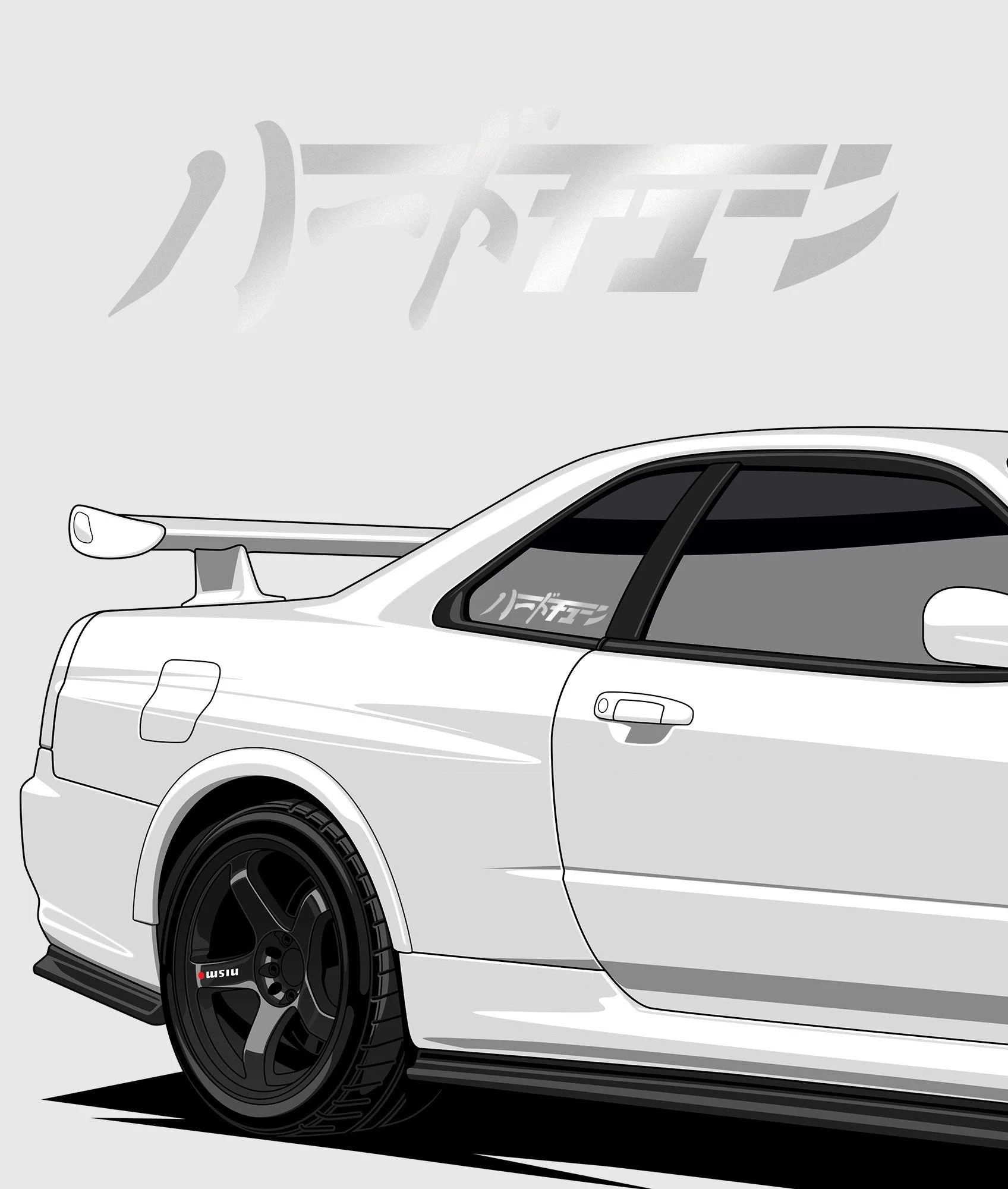 Hardtuned Kanji Vinyl Sticker - Image 4