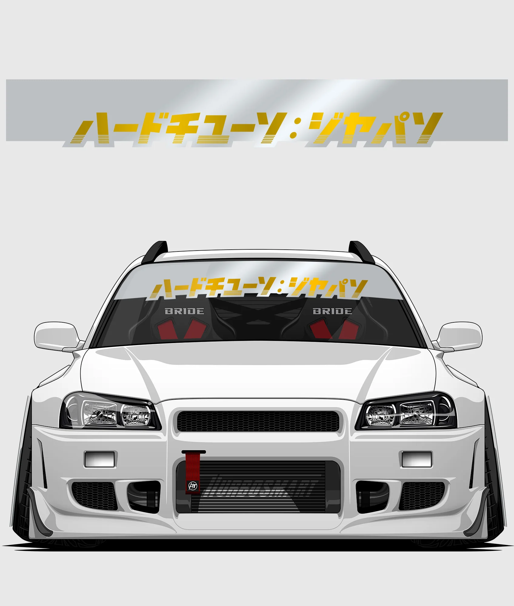 Hardtuned Kanji Window Banner - Stripes - Image 21