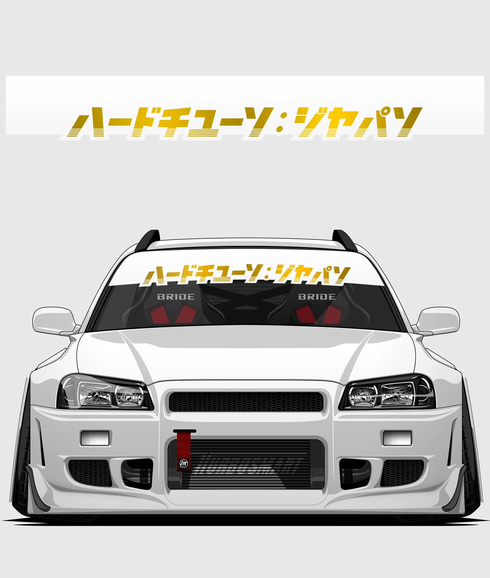 Hardtuned Kanji Window Banner - Stripes - Image 22