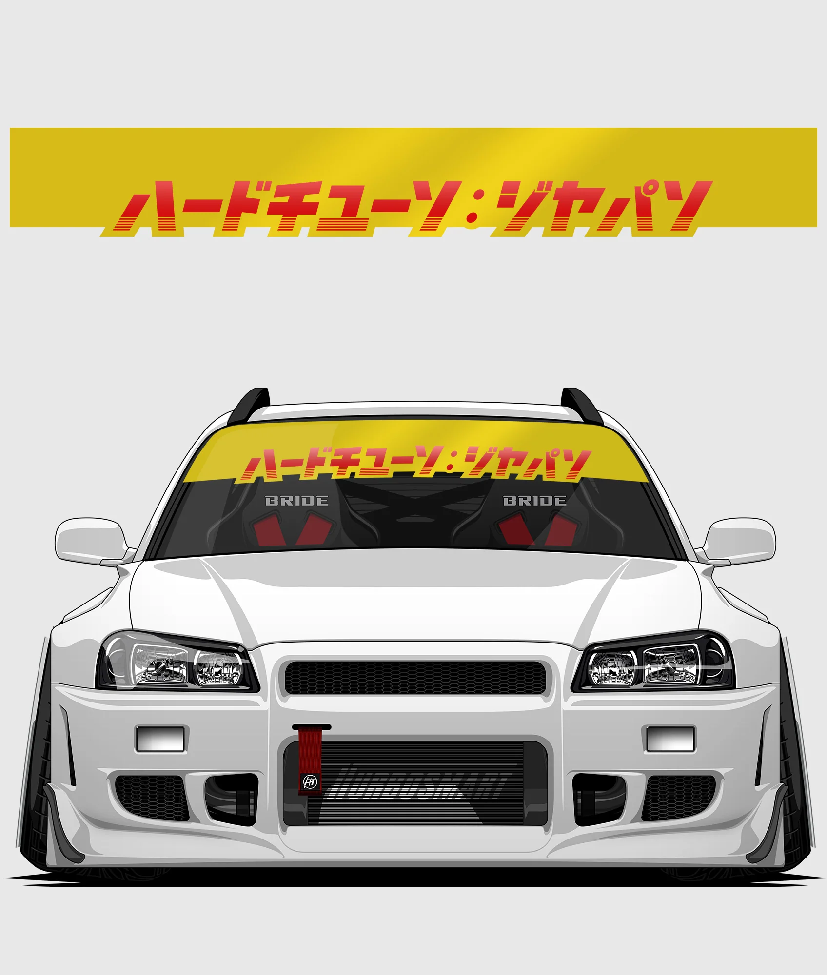 Hardtuned Kanji Window Banner - Stripes - Image 26