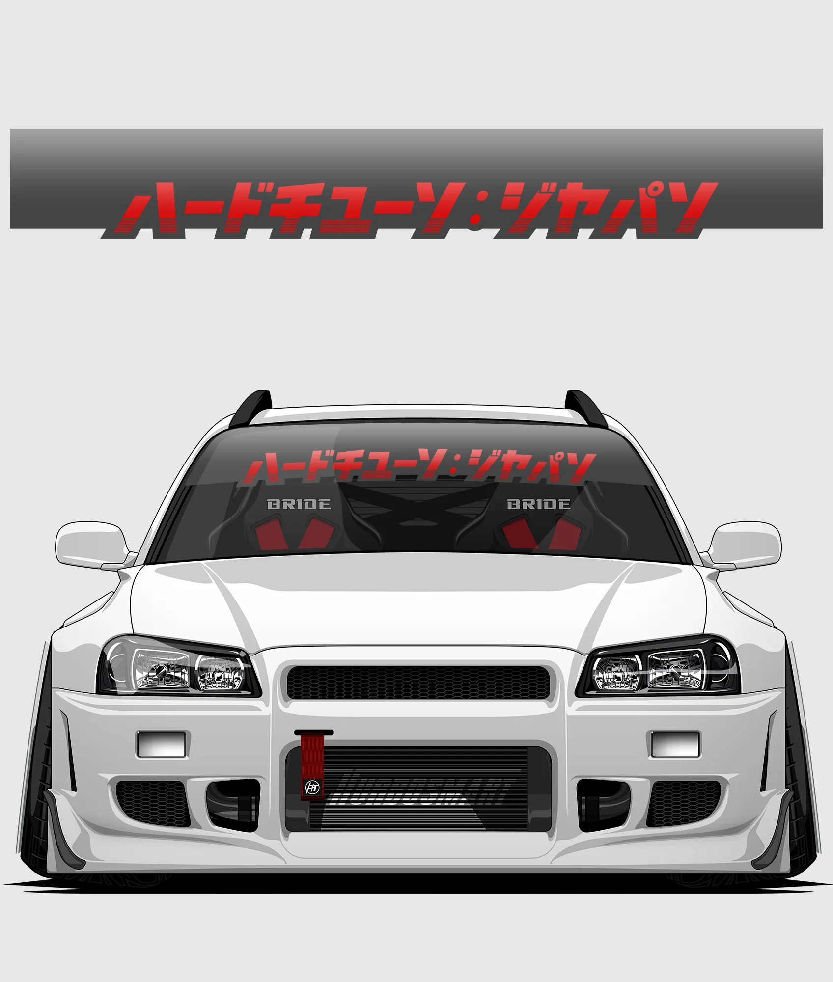Hardtuned Kanji Window Banner - Stripes - Image 30