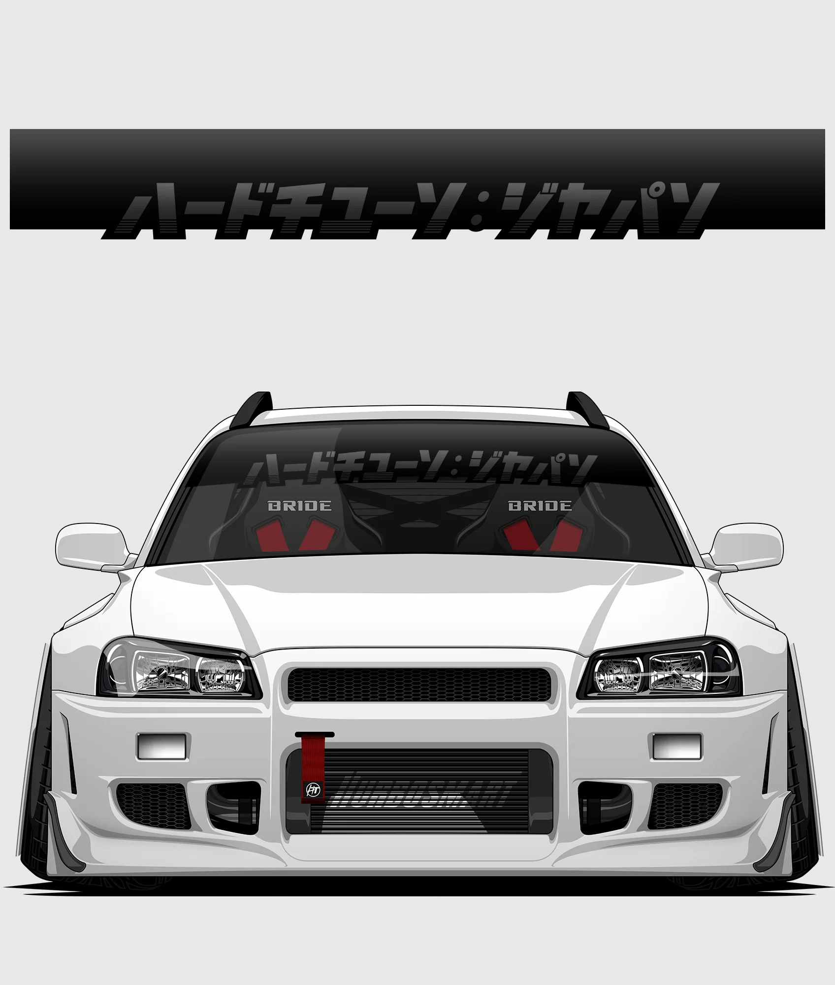 Hardtuned Kanji Window Banner - Stripes - Image 32