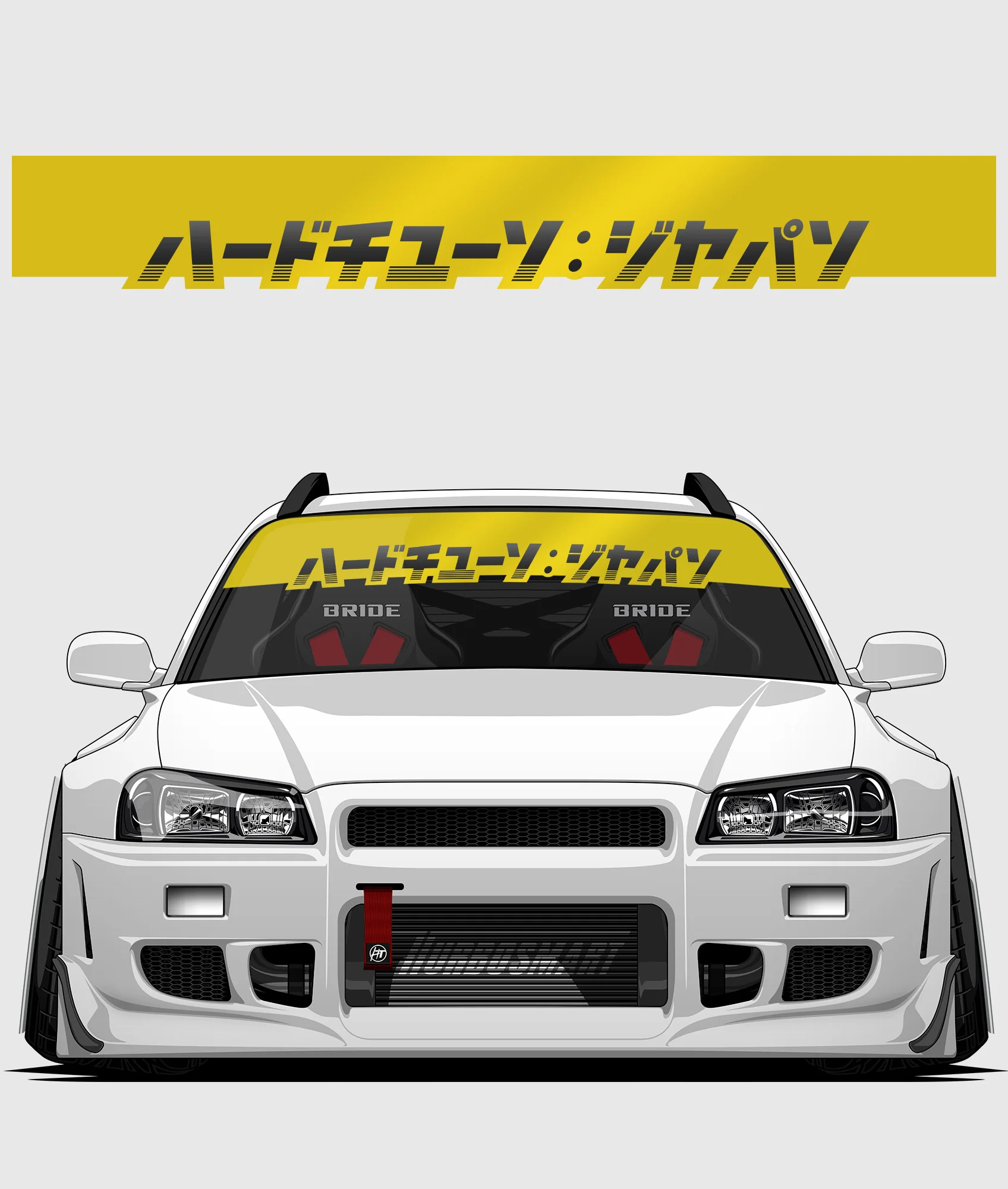 Hardtuned Kanji Window Banner - Stripes - Image 33