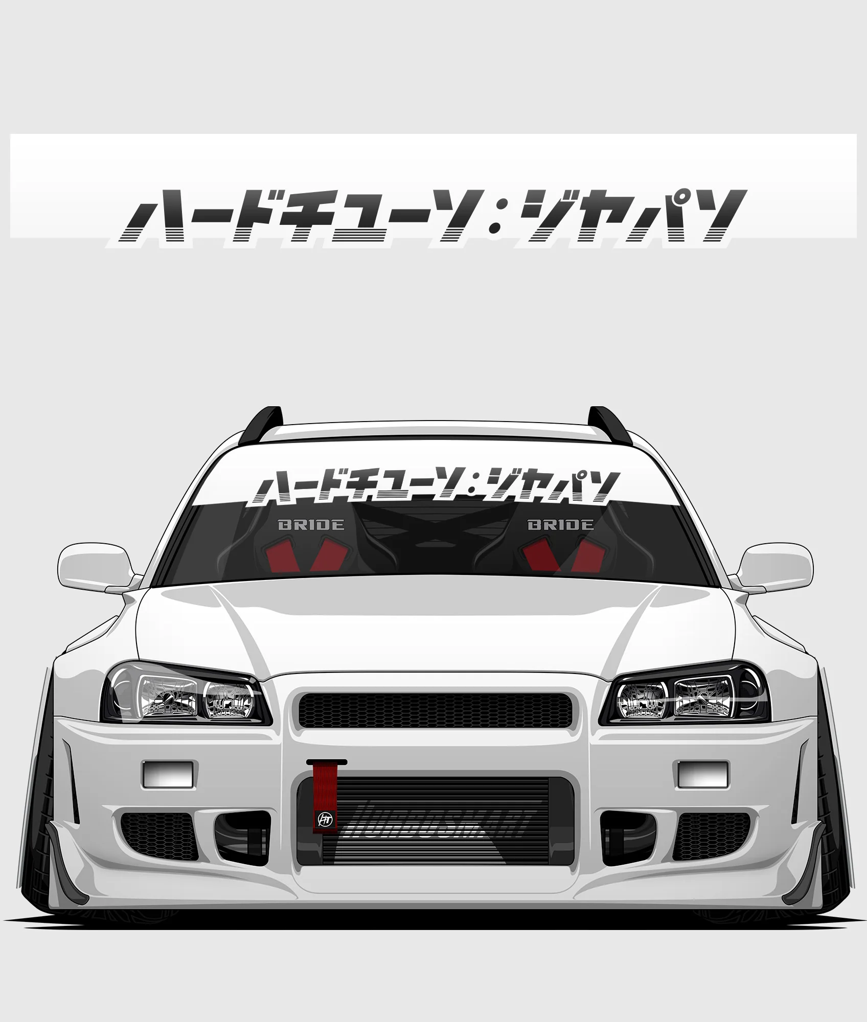 Hardtuned Kanji Window Banner - Stripes - Image 36