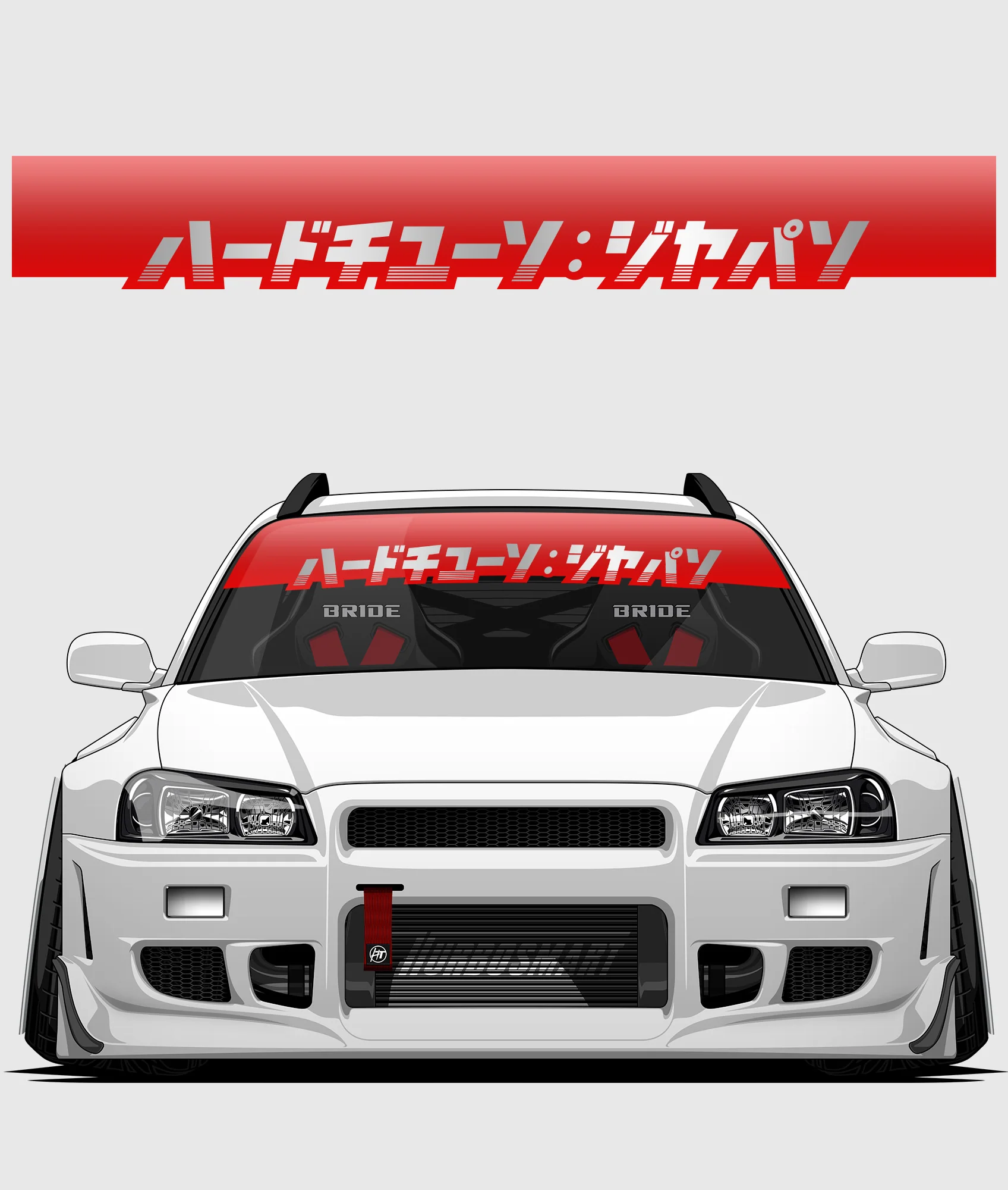 Hardtuned Kanji Window Banner - Stripes - Image 40