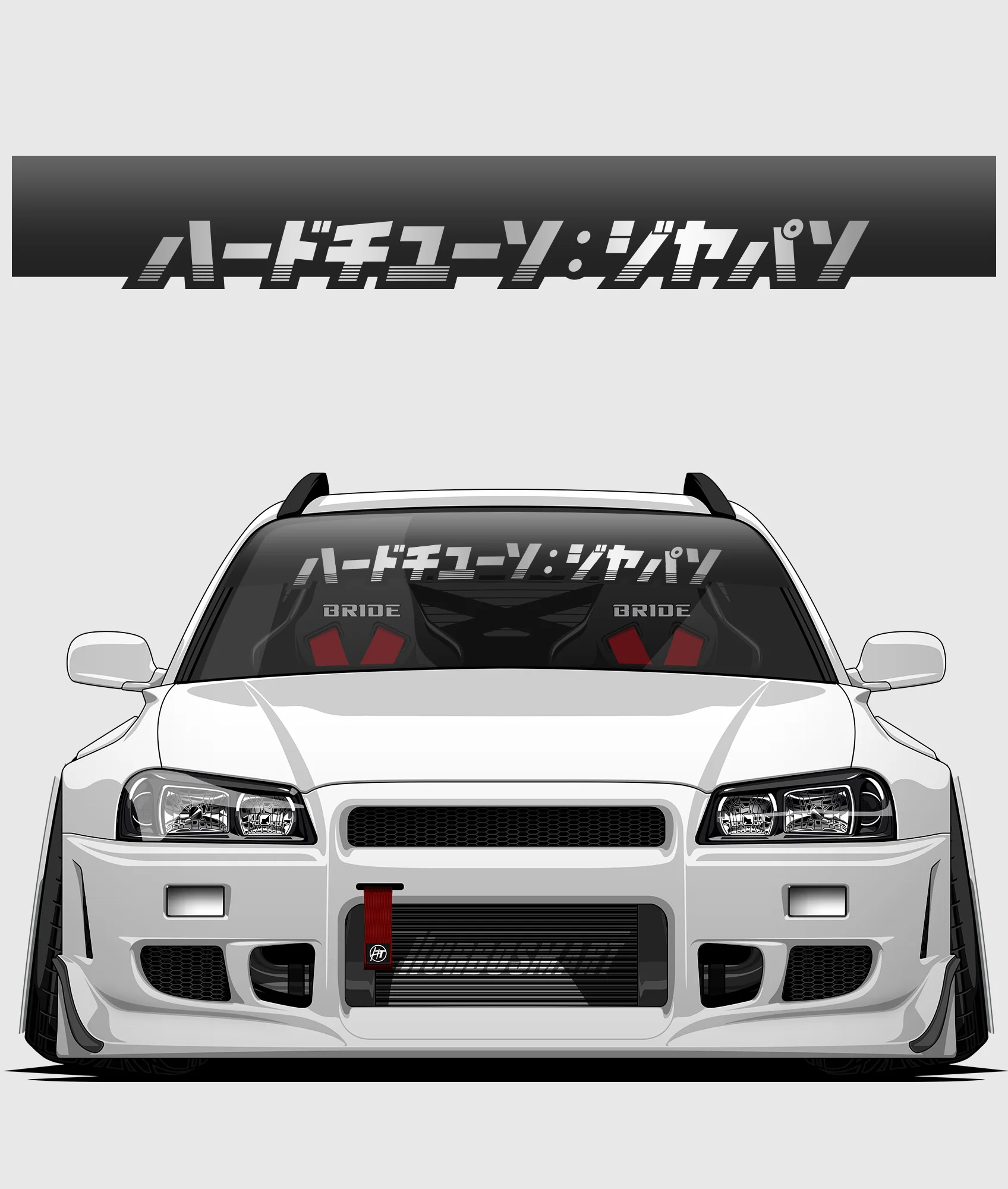 Hardtuned Kanji Window Banner - Stripes - Image 41