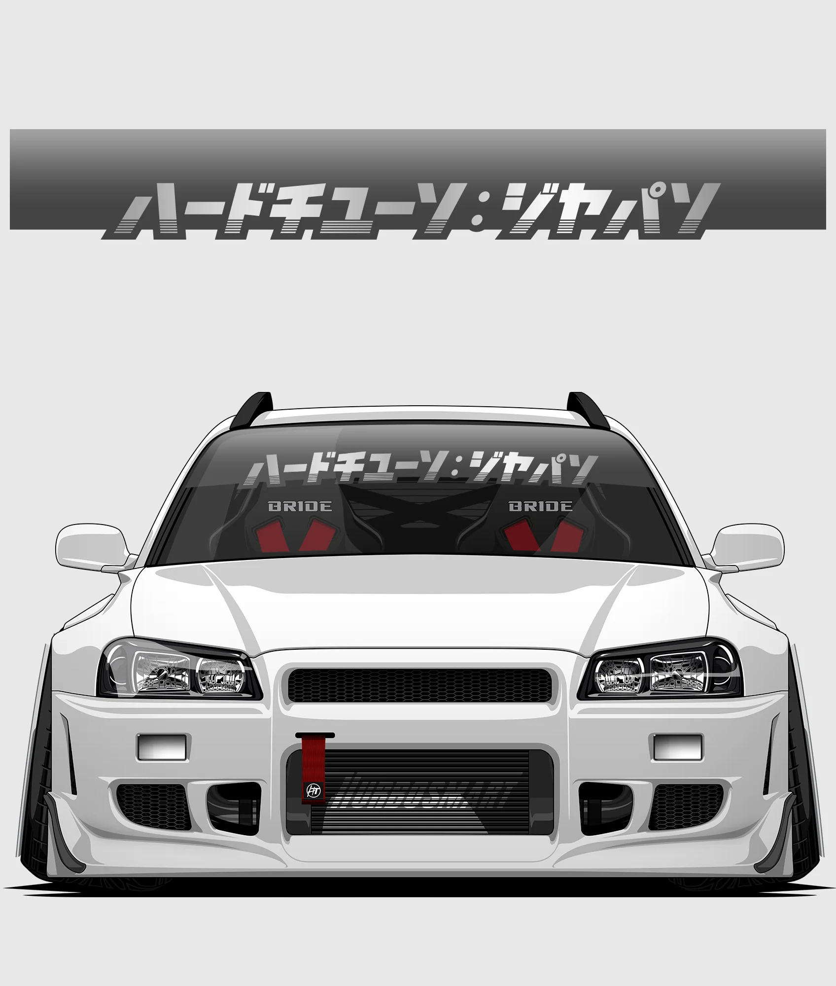 Hardtuned Kanji Window Banner - Stripes - Image 43