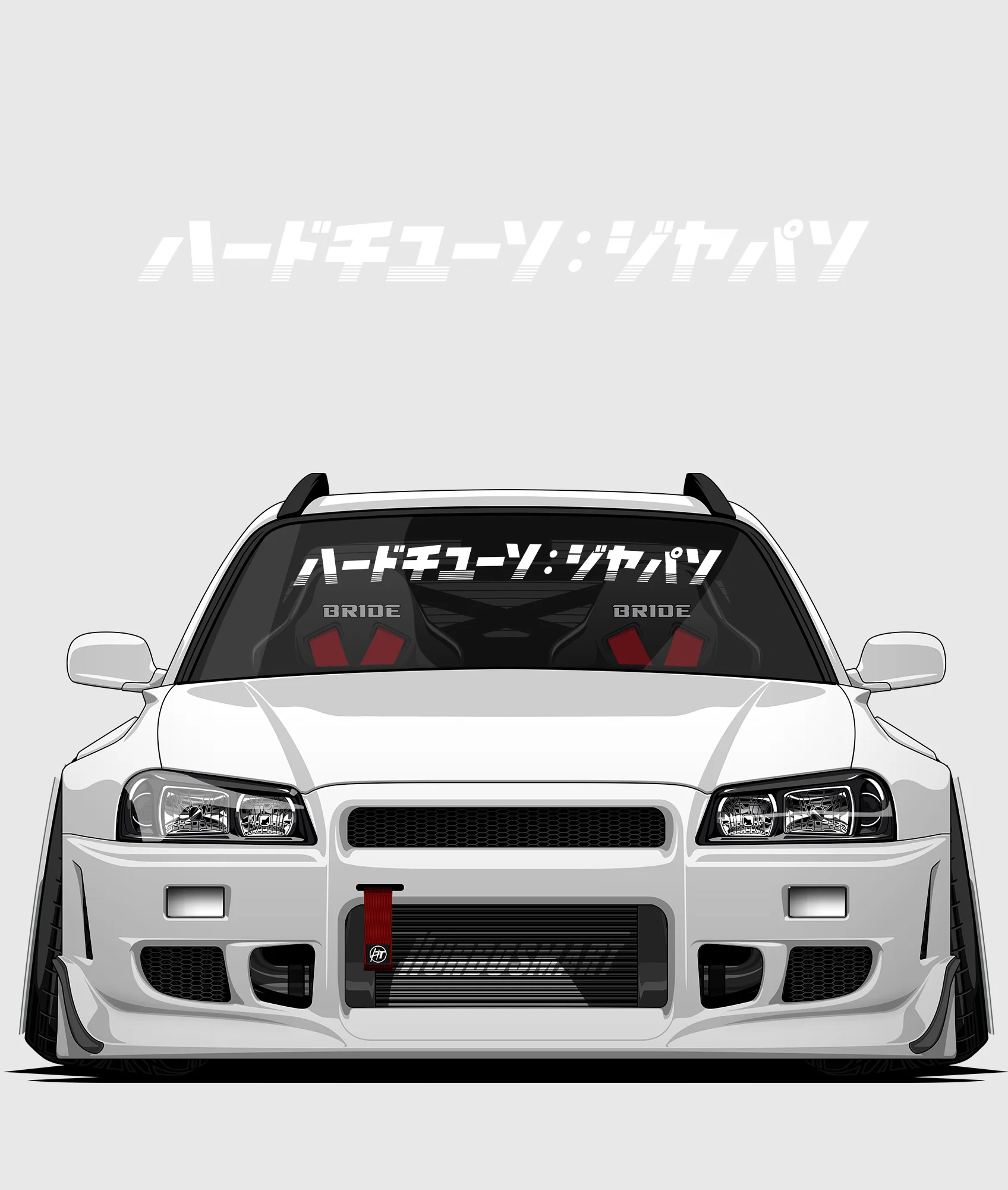Hardtuned Kanji Window Banner - Stripes - Image 44