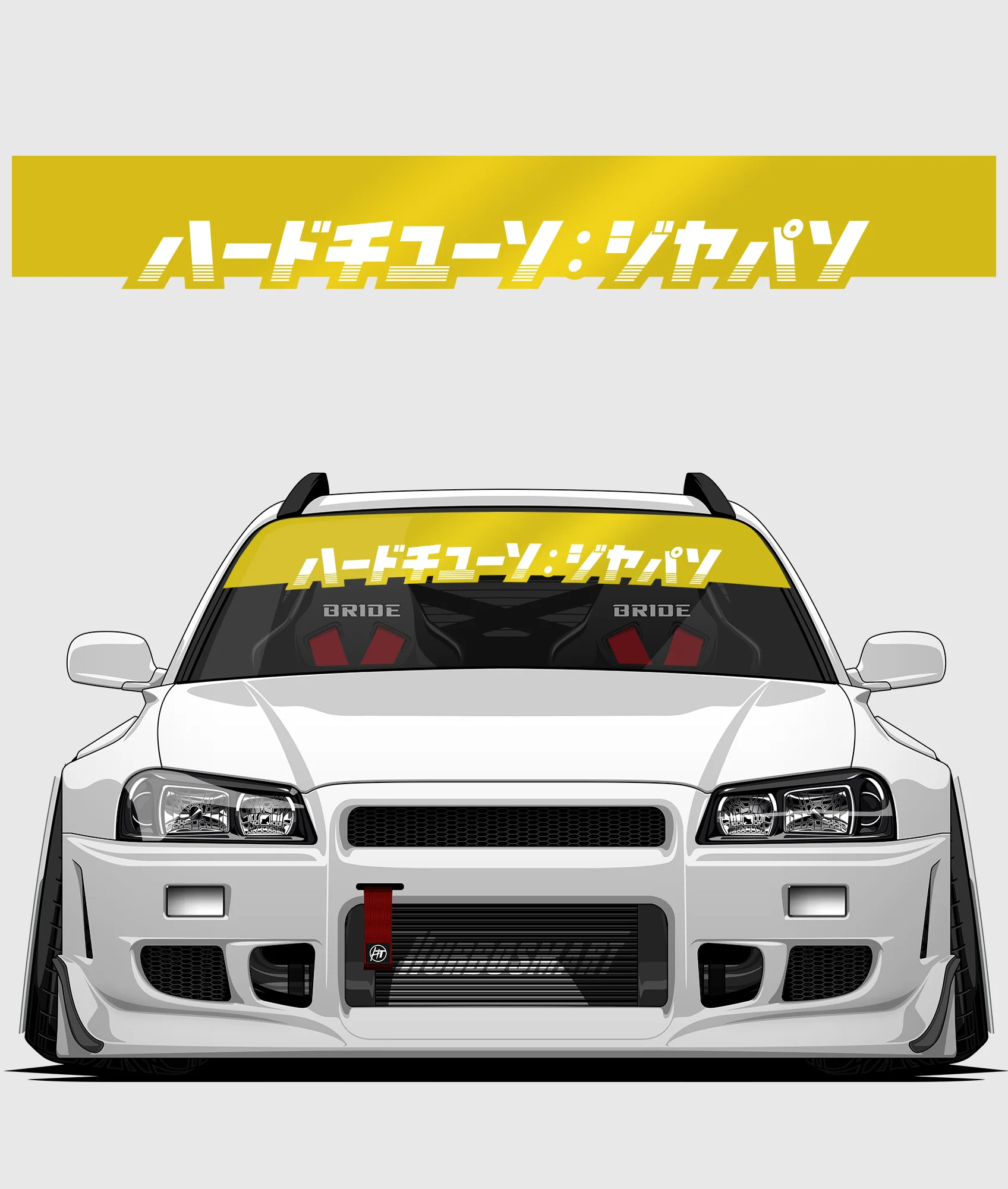 Hardtuned Kanji Window Banner - Stripes - Image 46