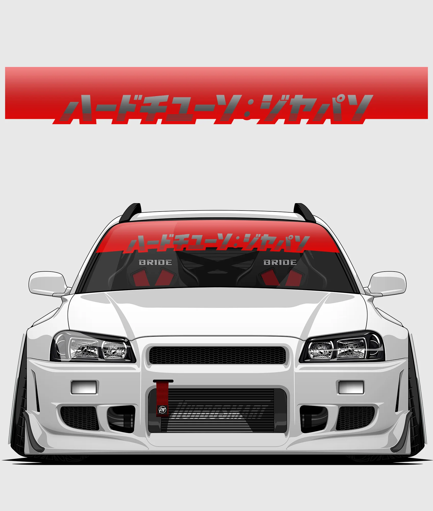 Hardtuned Kanji Window Banner - Stripes - Image 6
