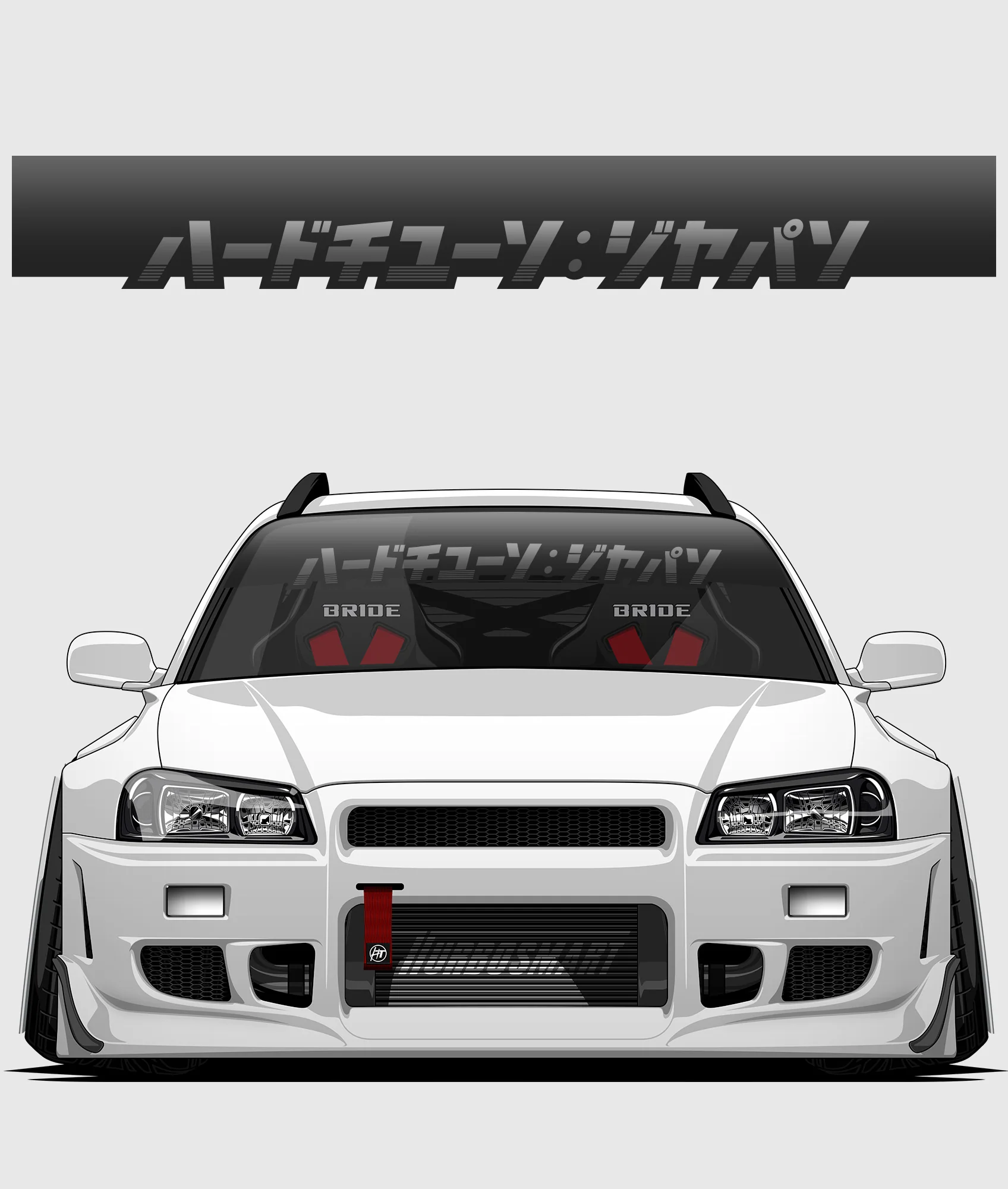 Hardtuned Kanji Window Banner - Stripes - Image 7