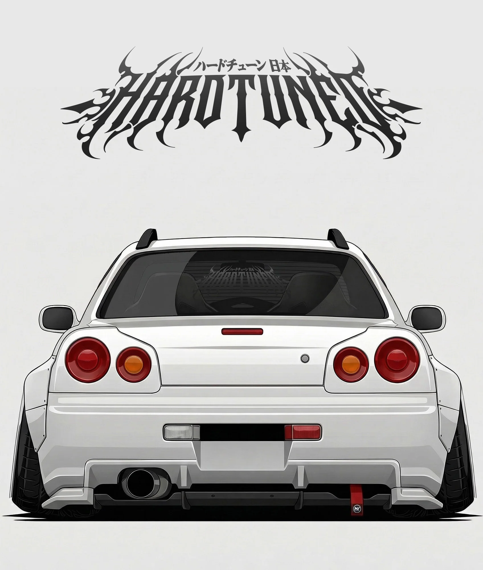 Hardtuned Metal Arch Vinyl Sticker - Image 4