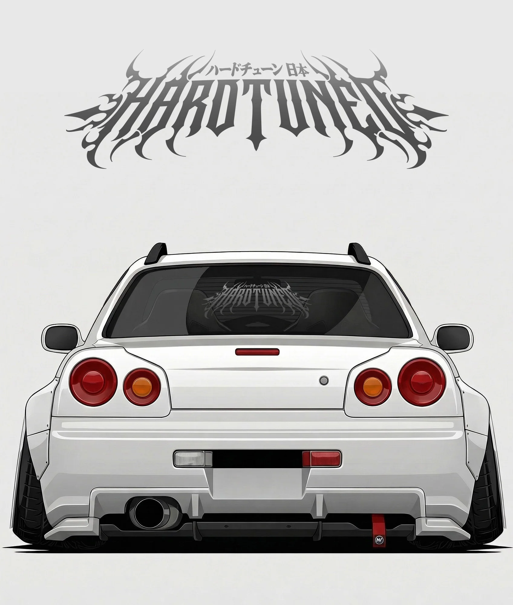 Hardtuned Metal Arch Vinyl Sticker - Image 5