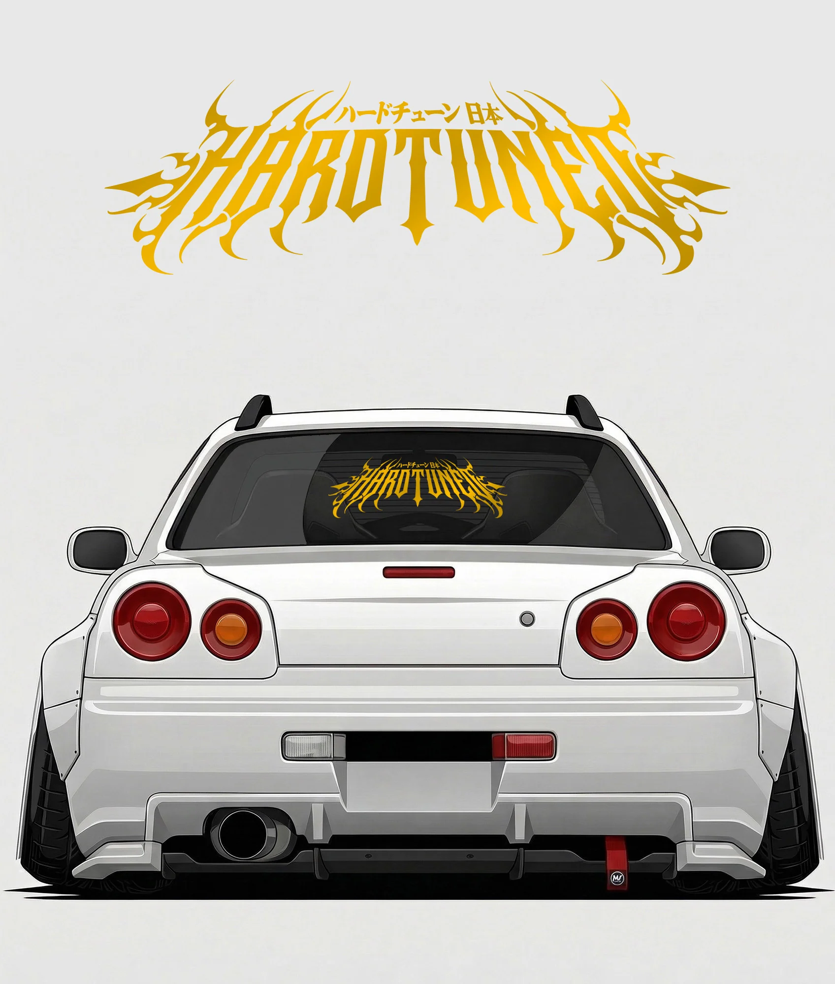 Hardtuned Metal Arch Vinyl Sticker - Image 7
