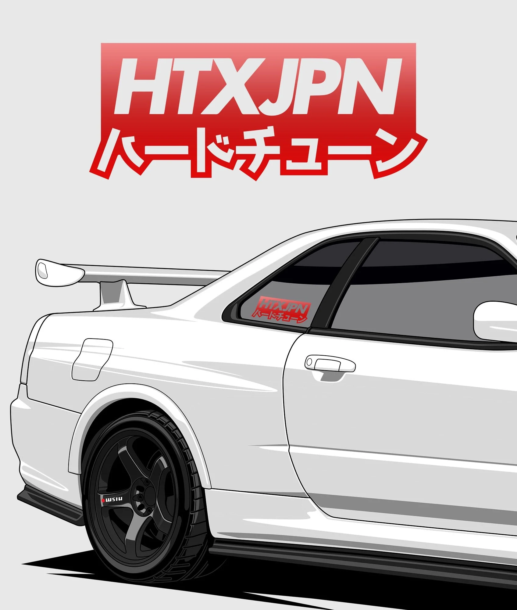 HTXJPN Kanji Vinyl Sticker - Image 4