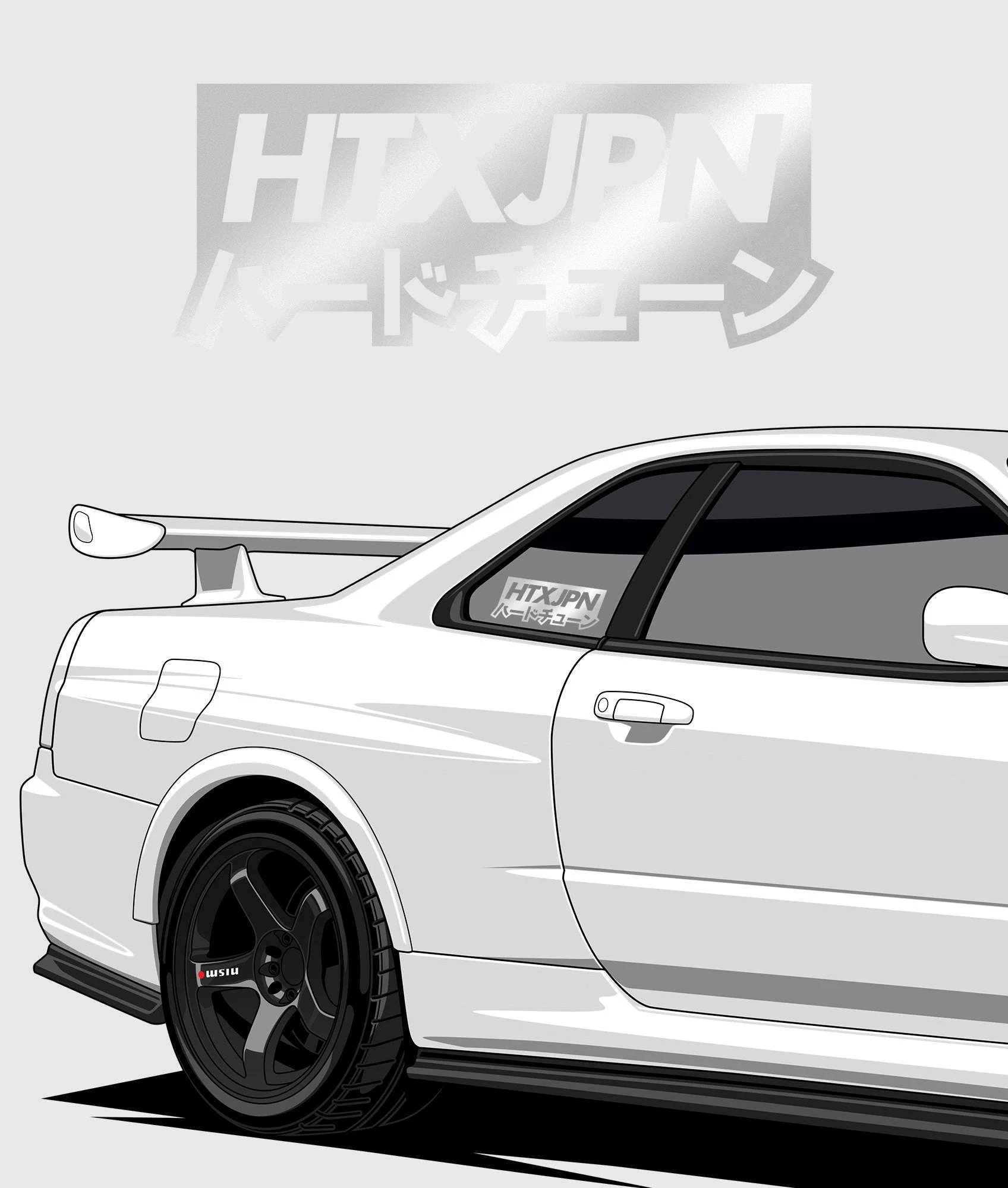 HTXJPN Kanji Vinyl Sticker - Image 5