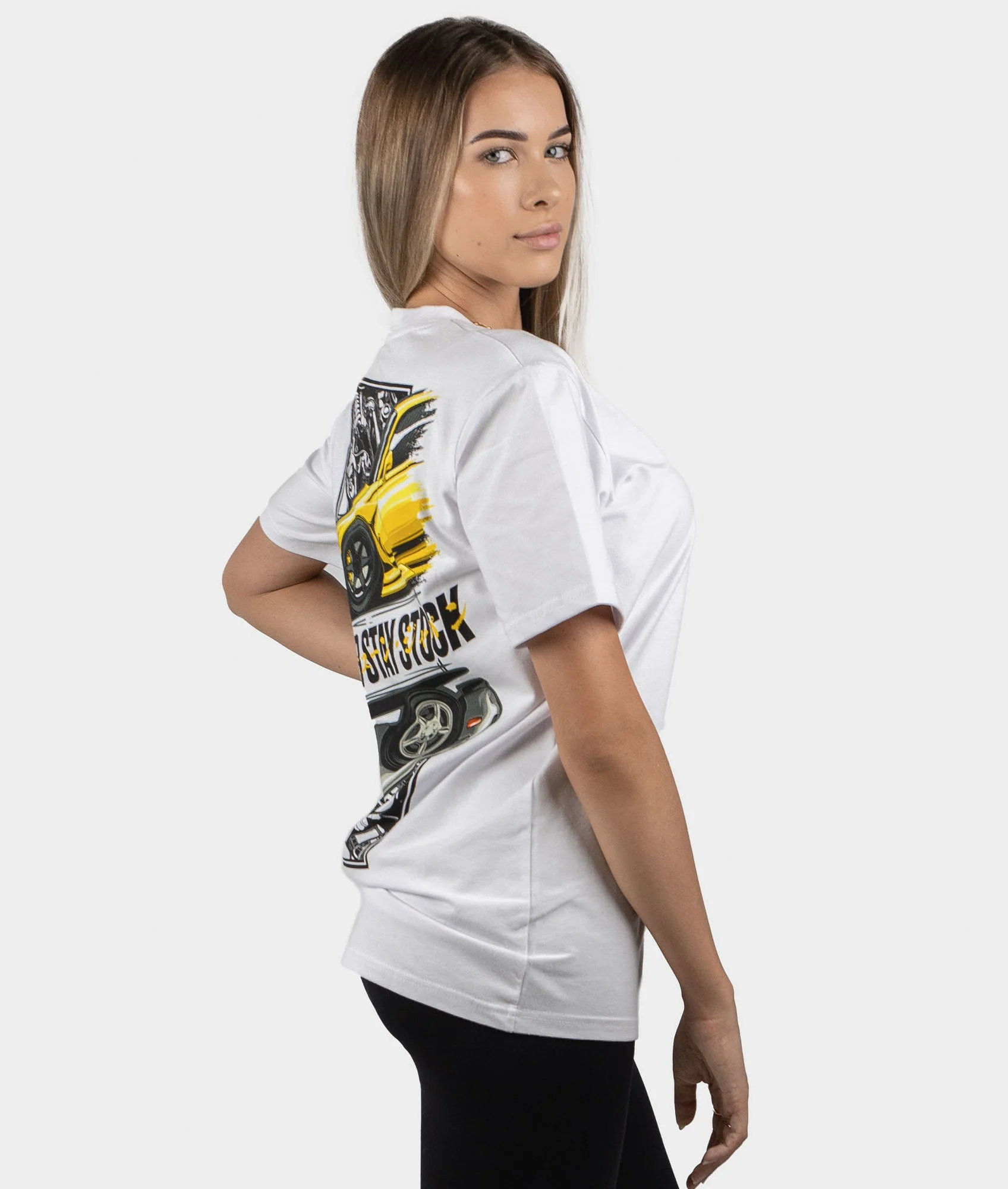 Mazda RX7 Never Stay Stock Womens Tee - Image 6