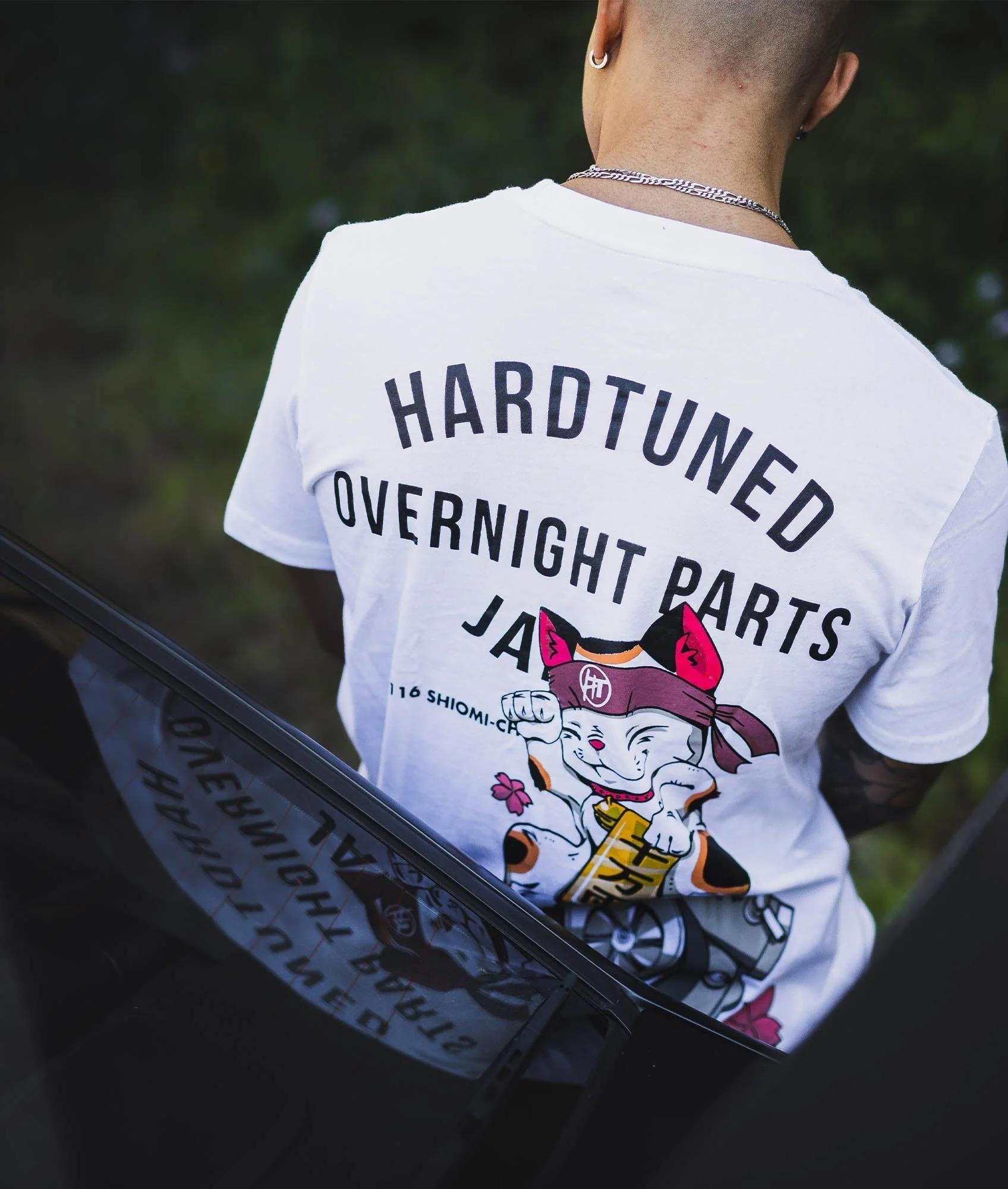 Oversized Overnight Parts Kitty Tee - Image 2
