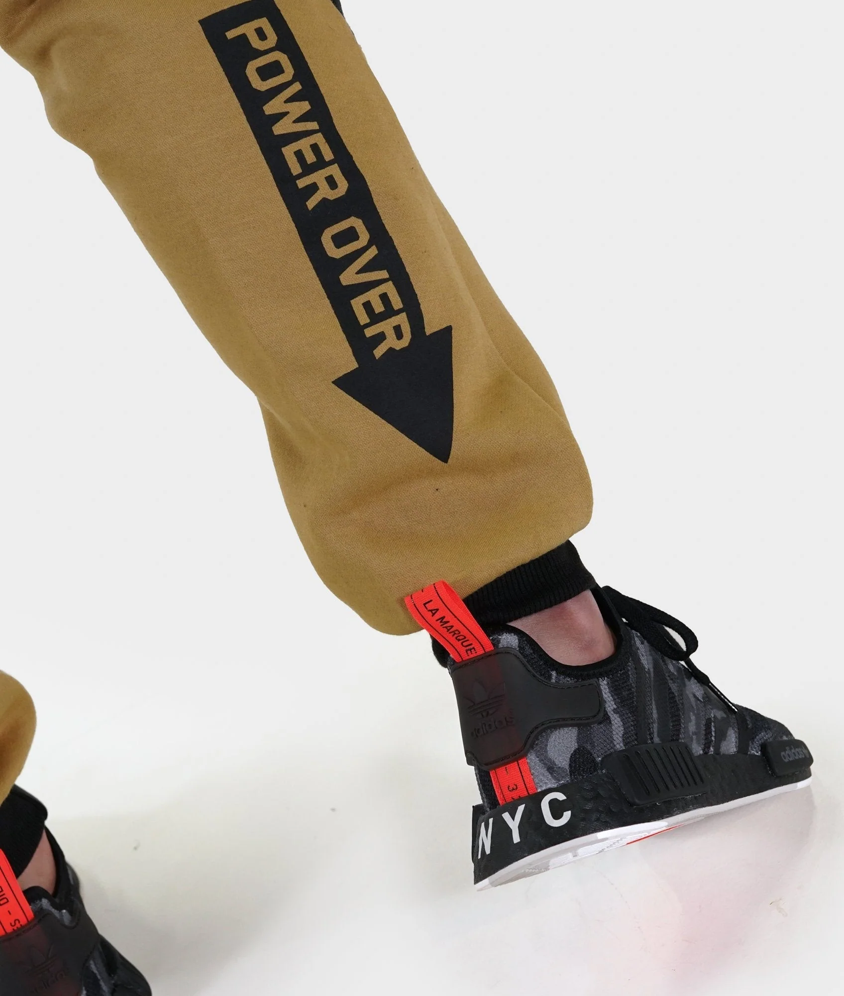 Mens Power Over Track Pants - Tan - Image 5