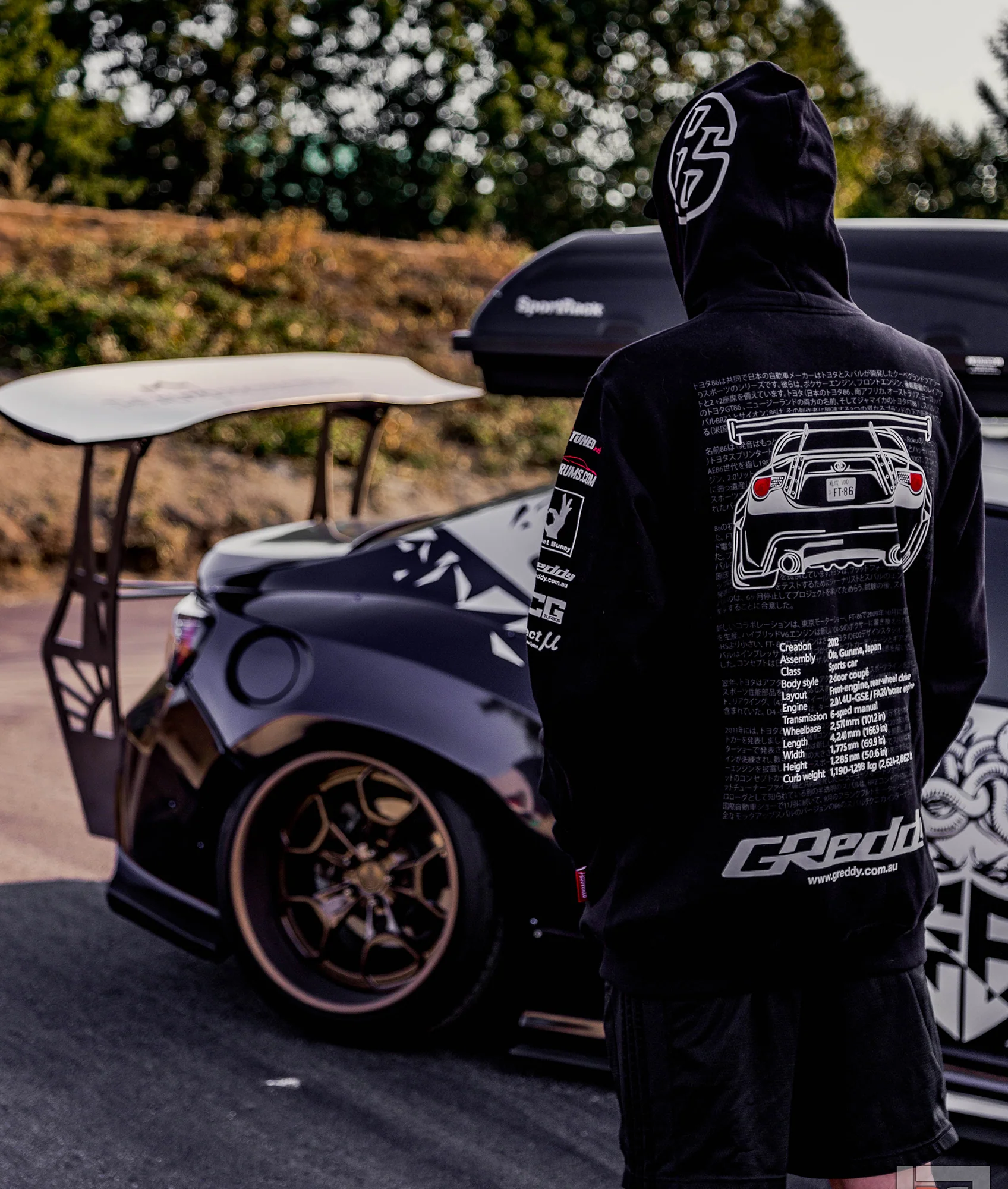 Toyota GT86 / Scion FRS / Subaru BRZ Womens Hoodie - Image 10
