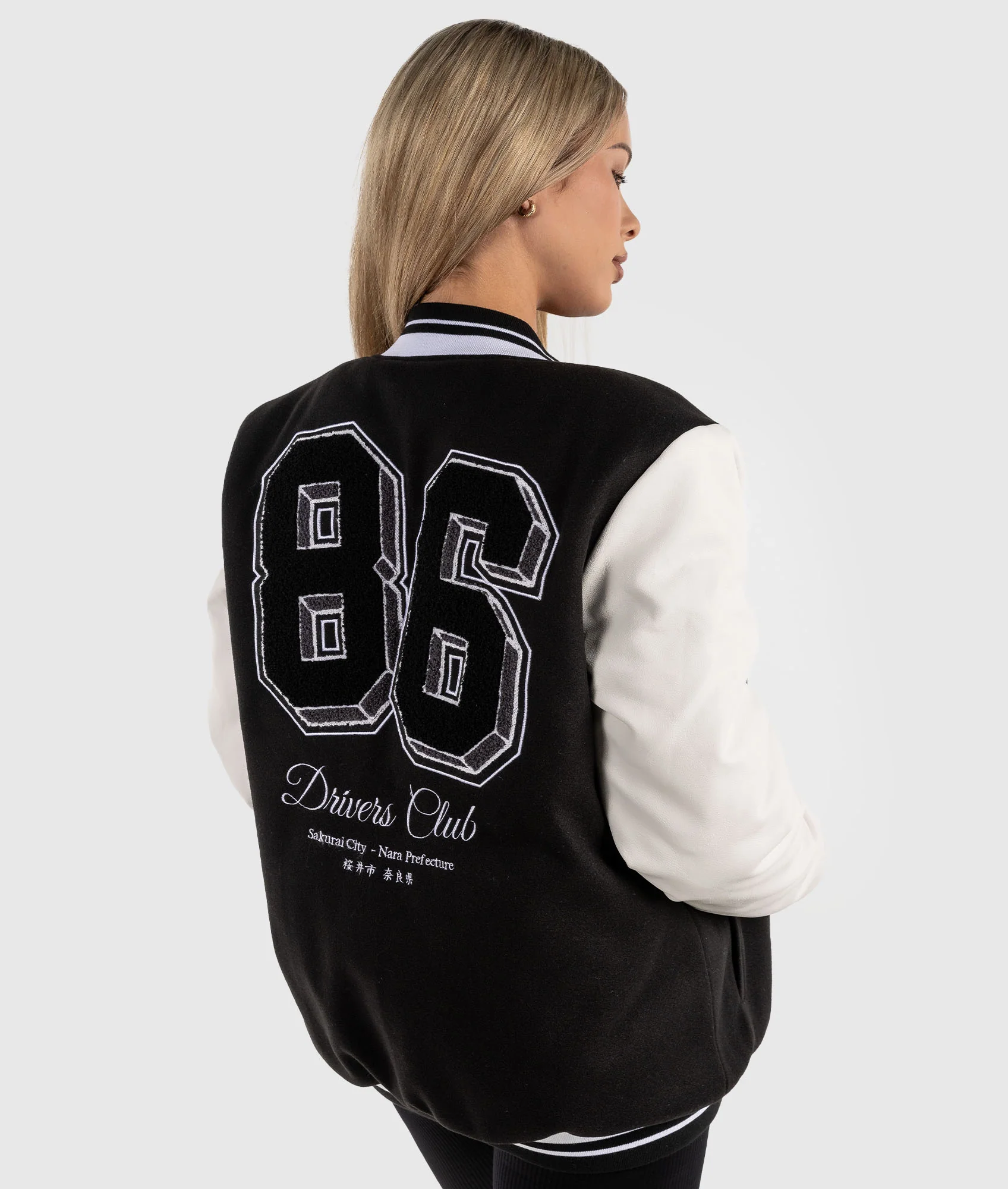 Womens AE86 Drivers Club Varsity Jacket - Image 10
