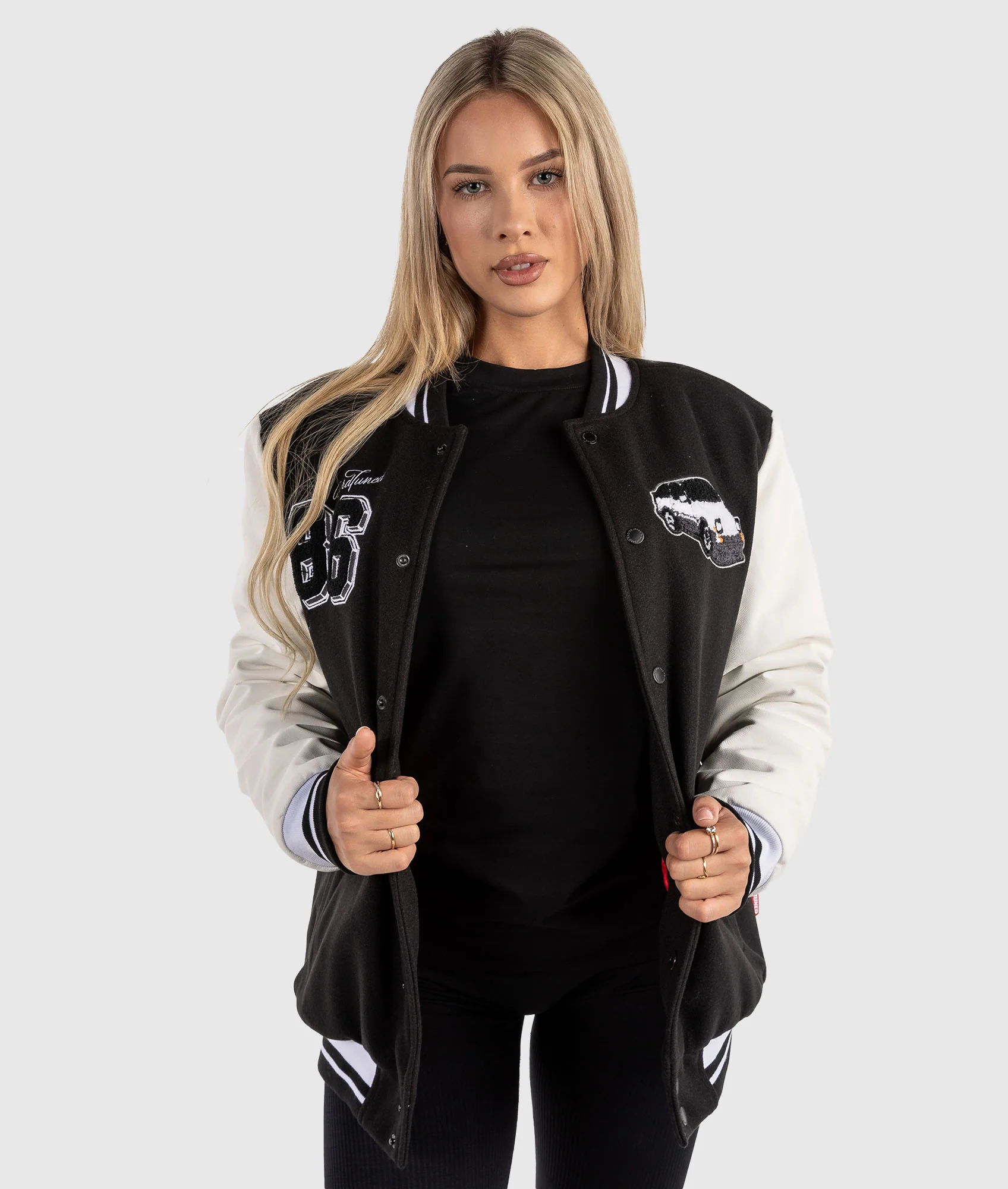Womens AE86 Drivers Club Varsity Jacket - Image 3