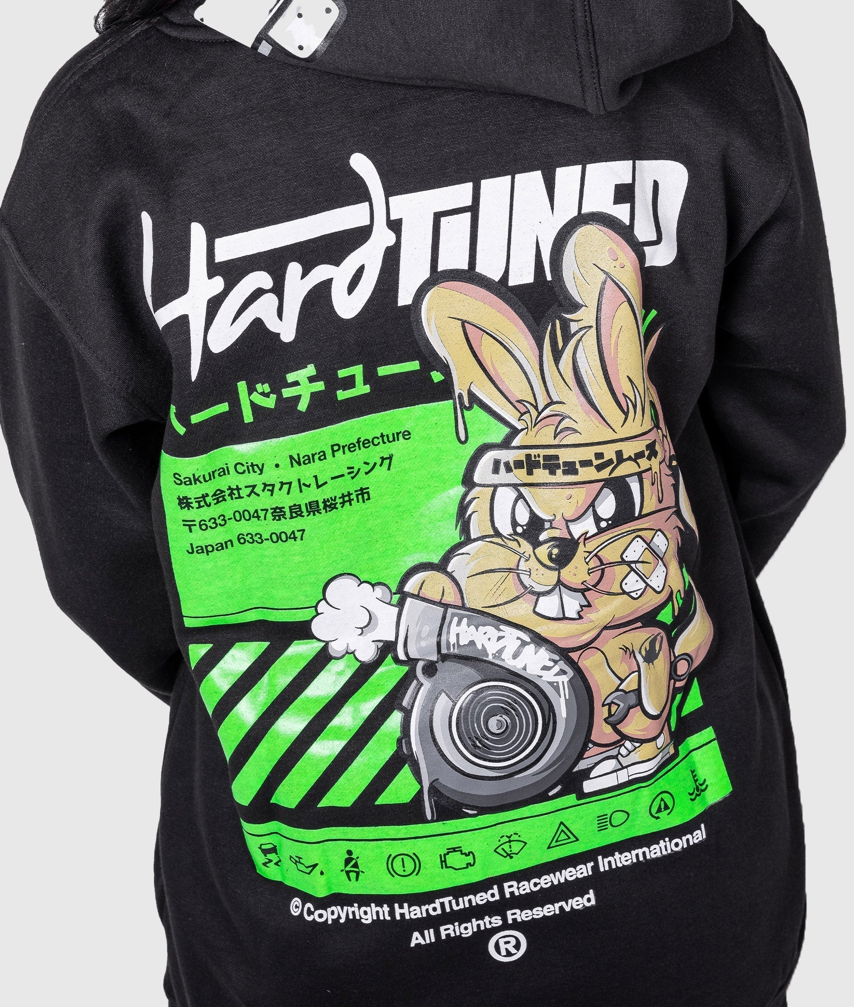 Women's Turbo Bunny Hoodie - Black - Image 3