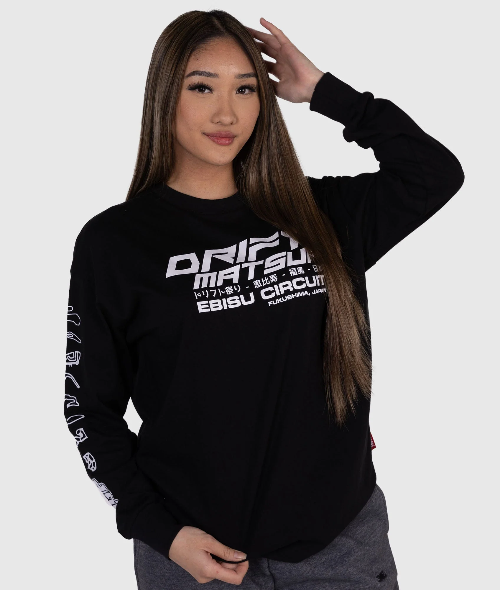 Womens Drift Matsuri Track Tee - Black - Image 6