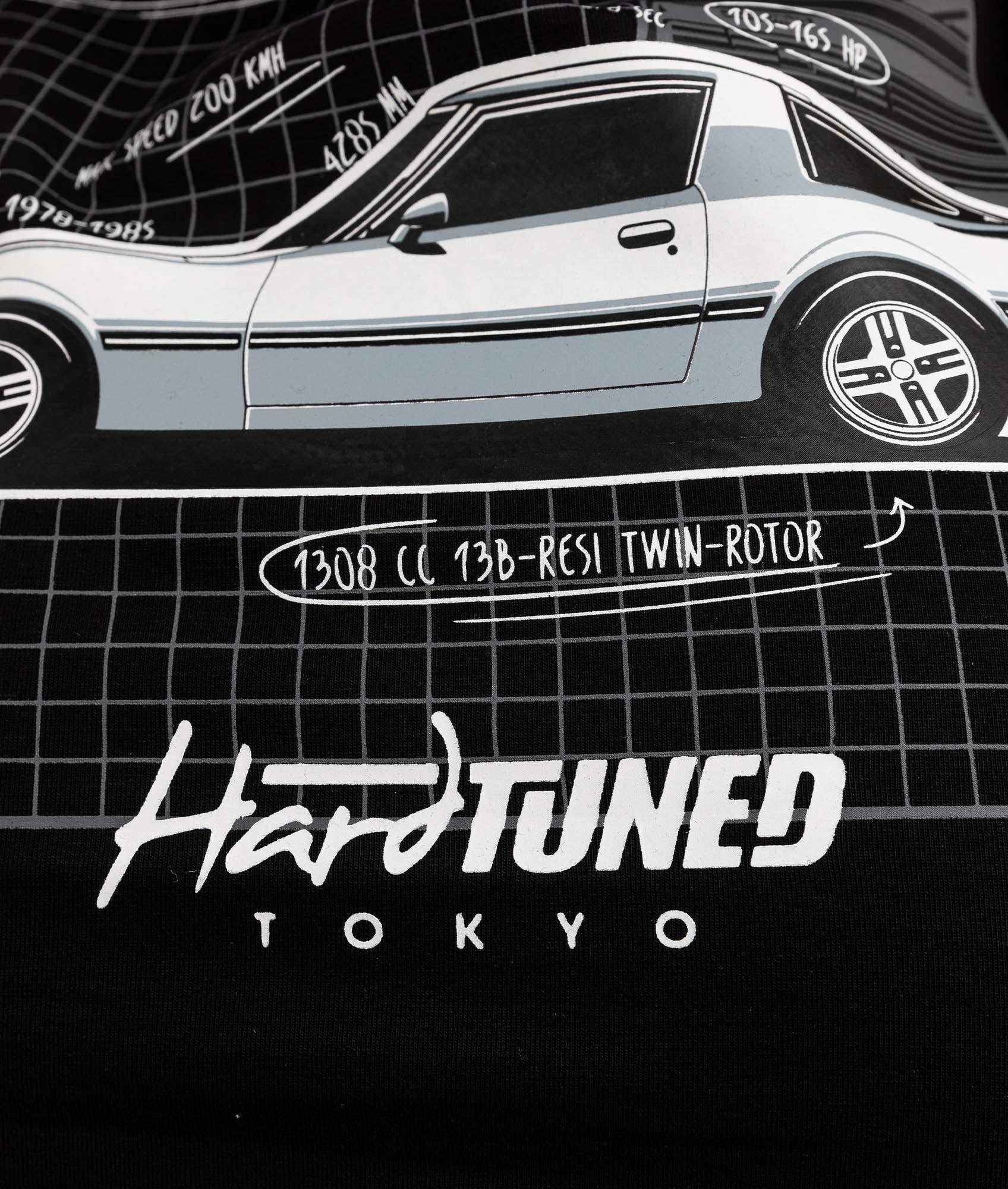 Womens Mazda RX7 Generations Tee - Image 7