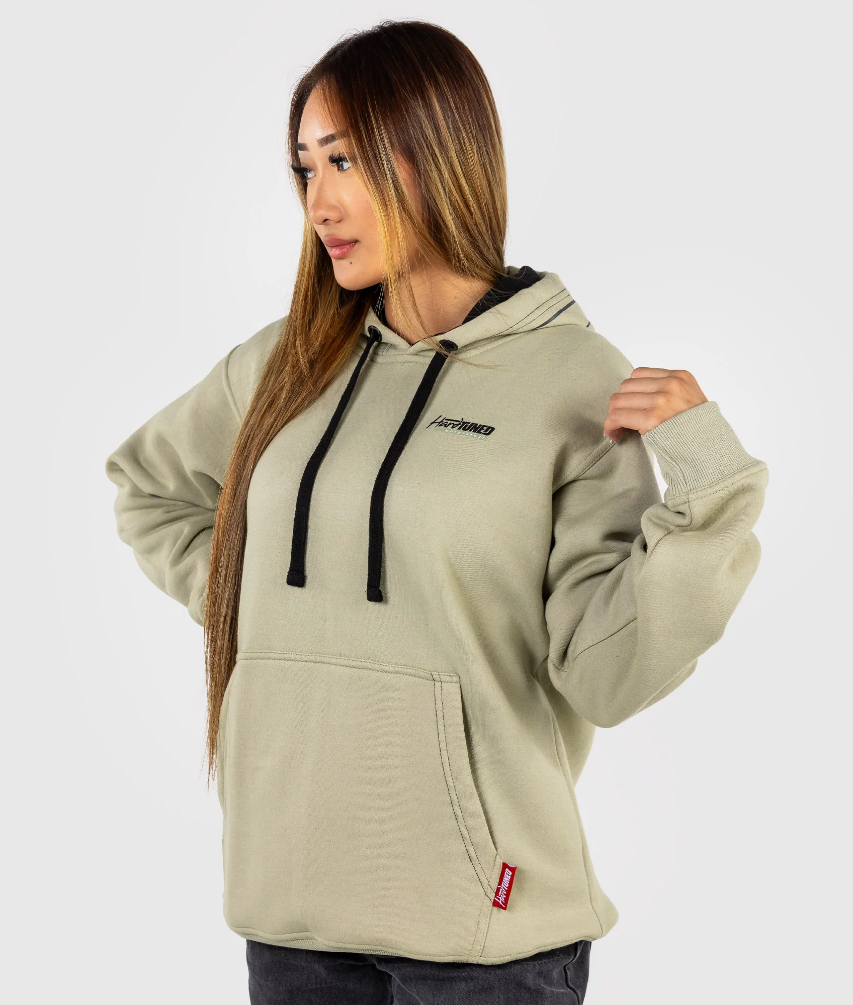 Womens World Time Attack Team Hoodie - Eucalyptus - Image 3