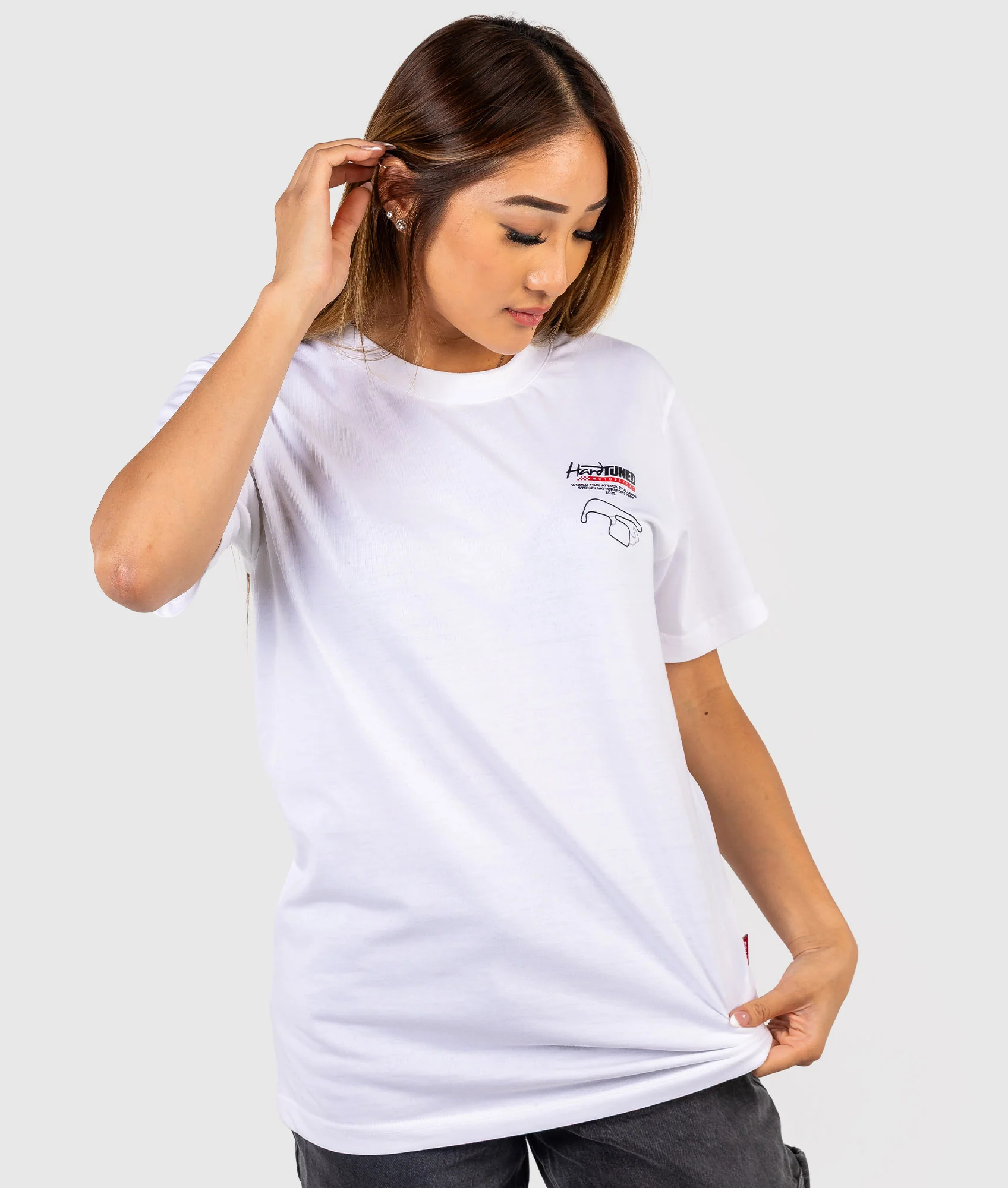 Womens World Time Attack Team Tee - White - Image 3